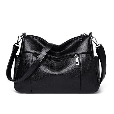 

Solid Color Shoulder Handbags Women Litchi Pattern PU Leather Crossbody Bag