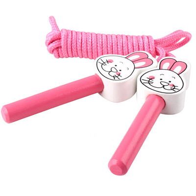 

Tailored 24 Meter Cartoon High Quality Wooden Handle Jump Rope Toy