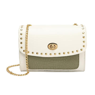 

Rivet Shoulder Messenger Handbags Women Chain Small Leather Crossbody Bags