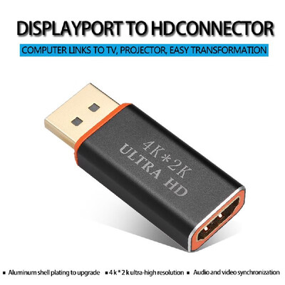 

DP to HD Cable Displayport 4K Male to HD Female Converter Adapter Video Cable for HDTV Monitor Projector Gold