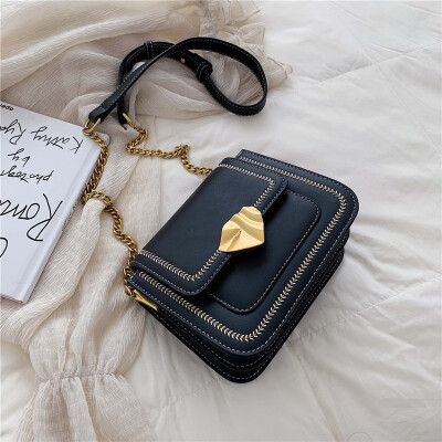 

Summer ins super fire bag female 2019 new Korean version of the fashion texture wild chain shoulder slung small square bag