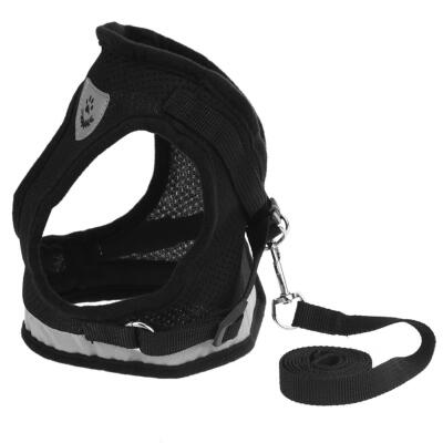 

1pc Breathable Dog Harness Polyester Mesh Vest Leash Pet Chest Strap Rope