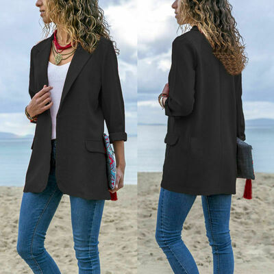 

Women Slim OL Suit Casual Blazer Jacket Coat Tops Outwear Long Sleeve Plus Sized