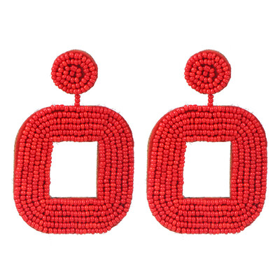

2019 New Heart Beads Gold Metal Love Drop Earrings Hollow Geometric Earrings Women Gifts Jewelry Brincos Pendientes
