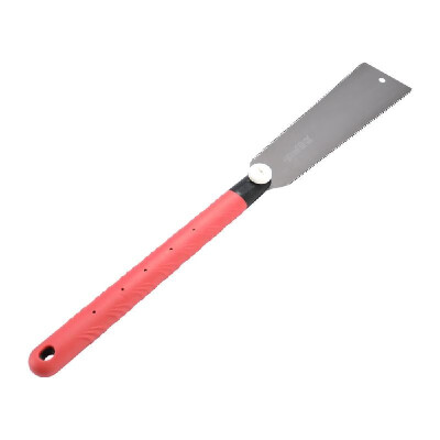 

Wood Working Double Sides Stainless Steel Hand Saw Slim Tenon Fine Tooth PVC Handle