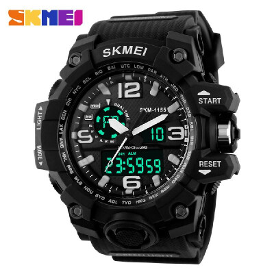 

SKMEI New 2016 Luxury Brand LED Military Waterproof Wristwatch Fashion Sport Super Cool Mens Quartz Analog Digital Watch Man Spor
