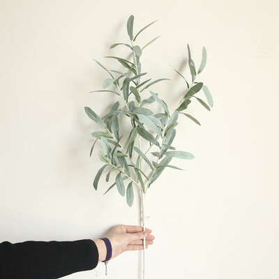

Gobestart Fake Artificial Olive Leaf Green Plant Branches Garland Party Home Vase Decor