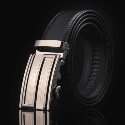 

Free Shipping men fashion Brand Genuine Leather belts for men High quality metal automatic buckle Strap Famous Brand Belt