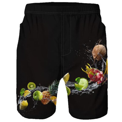 

Gobestart Fashion Mens Big Size Beach Fit 3D Sport Quick Dry Casual Shorts Pants Swimwear