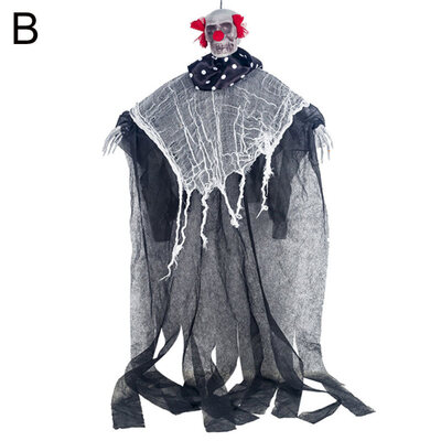 

Halloween Scary Hanging Skull Ghost Ornament Party Haunted House Bar Decoration