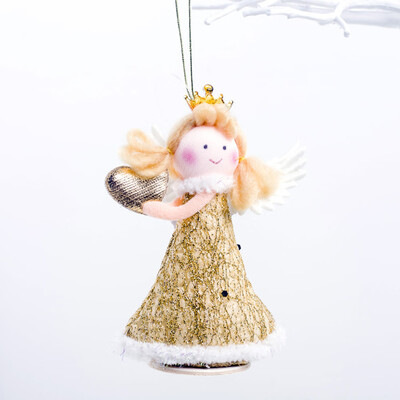 

1X Girl Angel Doll Christmas Tree Ornament Decorative Pendant Children Kids Gift
