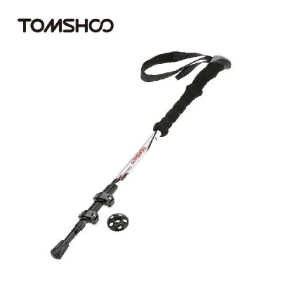 

TOMSHOO Carbon Fiber Lightweight Quick Lock Trekking Pole Adjustable Telescopic Hiking Walking Stick 3 Section