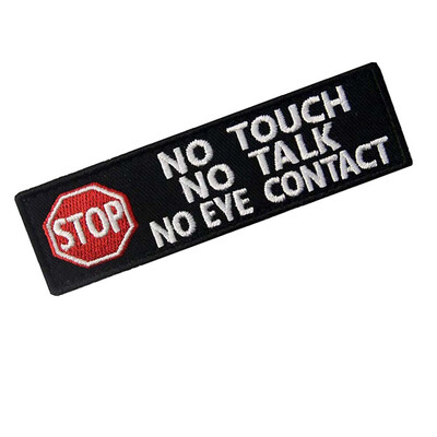

Pet Dog Strap Magic Stickers Service Dog Cloth Tag Patches Training Harness Vest