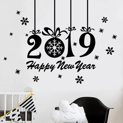 

〖Follure〗New Year Merry Christmas Snowflake Wall Sticker Home Shop Windows Decals Decor