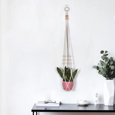 

Greensen Pot Holder Macrame Plant Hanger Hanging Basket Decoration Rope Braided Craft