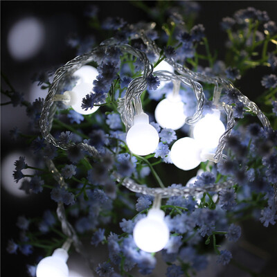 

Gobestart Fairy String Light Ball Shaped Curtain Lamp Party Wedding Outdoor Decor MR