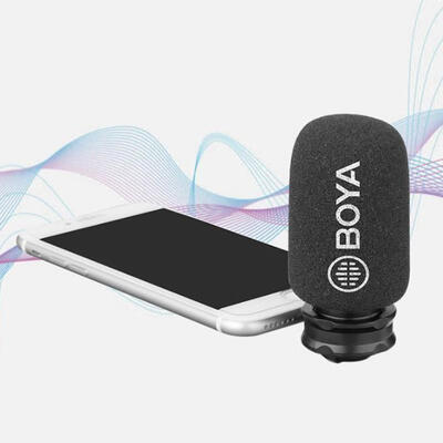 

Digital Stereo Phone Microphone Condenser Recording MIC Compatible iOS Devices iPhone iPad iPod