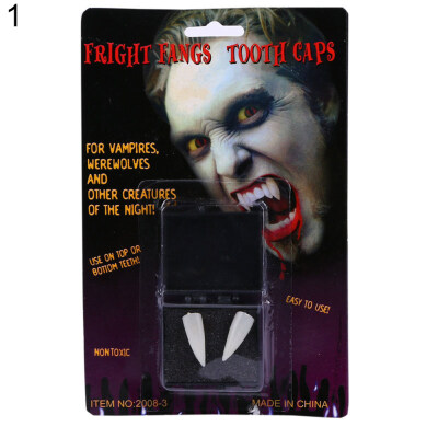 

24Pcs Halloween Vampire Zombie Fangs Fake Blood Tooth Caps Costume Party Props