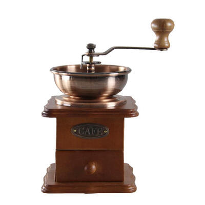 

Retro Wooden Manual Coffee Machine Coffee Bean Grinder Nut Spices Mill
