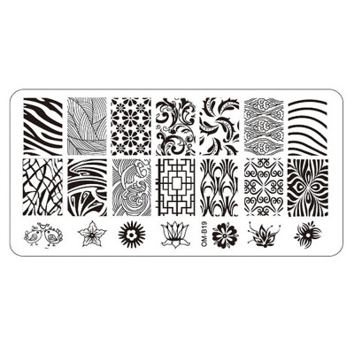 

Toponeto Nail Art Image Stamping Plates Manicure Stamp Template DIY Template Tool