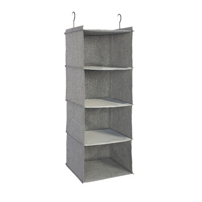 

Hanging Closet Organizers 4-Shelf Fabric Closet Hanging Type Multi-Layer Storage Box