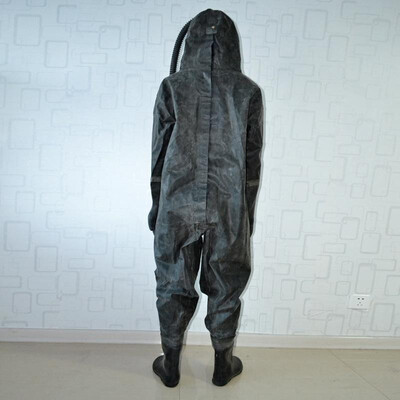 

Wholesale fully enclosed Siamese acid-proof clothing chemical protective clothing anti-corrosion protection clothing chemical plat