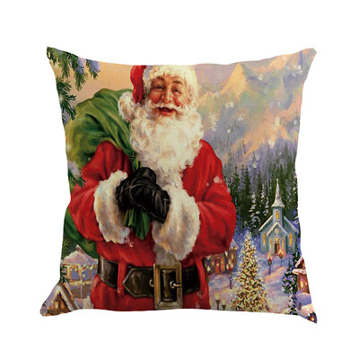 

Siaonvr Christmas Pillow Cover Pillowcases Decorative Sofa Cushion Cover 45x45cm