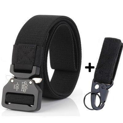 

Men Tactical Belt Military Nylon Trouser Belts Metal Buckle Canvas Style Belts Army Designer Male Training Waist Belt Fishing