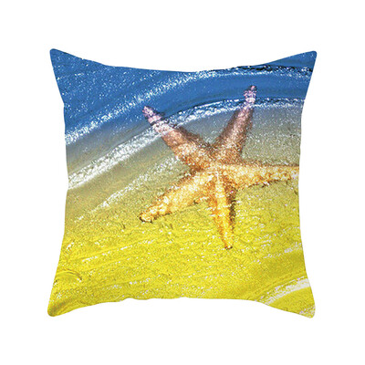 

Siaonvr Ocean Beach Series Printed Throw Pillowcase Sofa Cushion Cover Decorative