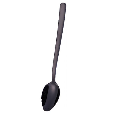 

Toponeto Colorful Handle Spoons Drink Tools Kitchen Gadget Fruit Food Scraping Aid BK