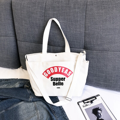 

Korean version single-shoulder bag handheld canvas bag with large capacity