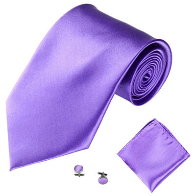 

Mens Fashion Solid Color Suits Ties Necktie Cufflinks Hanky Set Tuxedo Suit