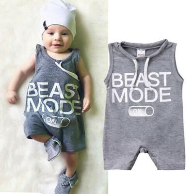 

US Infant Newborn Baby Boy Girl Cotton Bodysuit Romper Jumpsuit Clothes Outfits