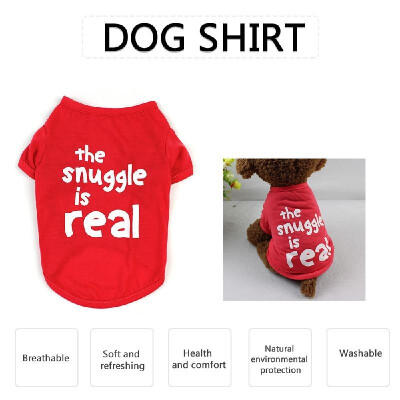 

Dog Shirt Dog T-Shirts Dog Spring Summer Clothes Printed Pet Clothing Pet Summer Clothes for Puppy Dogs