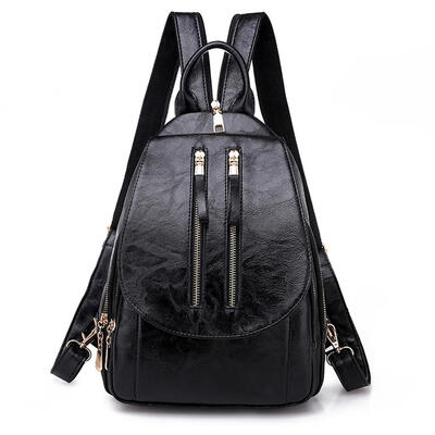 

Travel Backpacks Solid Color Women Shoulder Bags Leather Crossbody Bags