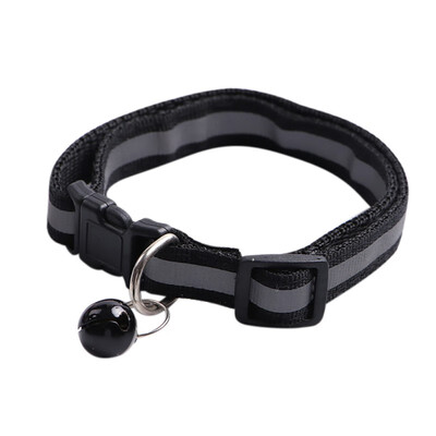 

Reflective Nylon Pet Buckle Collar with bell for Small Dogs&Kittens Pet Safe Travel Necessity