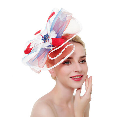 

HOT party large fascinator handmade hair accessory clip hat women bridal wedding
