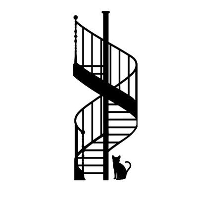 

Cat Stairs Wall Sticker Decal PVC Removable Wallpaper Home Bedroom Living Room Wall Decorations