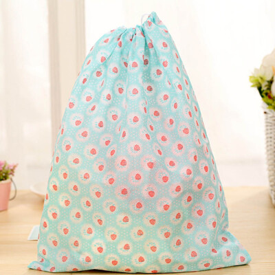 

5X Non-woven Drawstring Bag Travel Wash Pouch Shoe Cloth Storage Bag