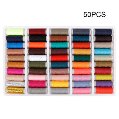 

Greensen 50PCS Different Color Polyester Sewing Stitching Thread Machine Reels Spool Cord String