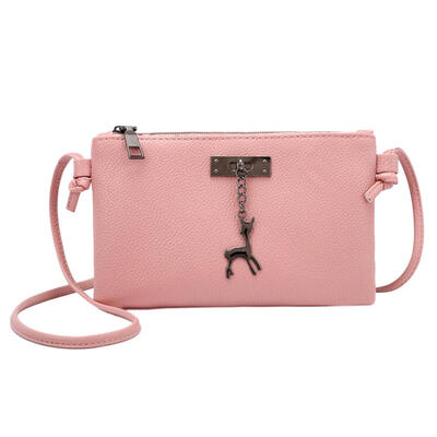 

Zipper Shoulder Bag Women Girl PU Leather Casual Envelope Crossbody Handbag