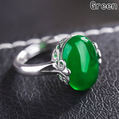 

Excellent Colors Crystal Unique Ruby Silver Ring Sterling Adjustable