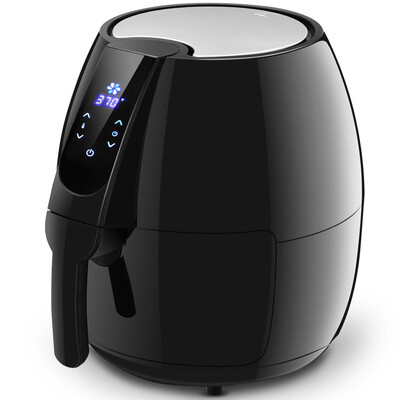 

1500 W 48 Quart Electric LCD Touch Screen Timer Air Fryer-Black
