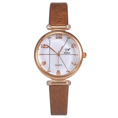 

New Product Women Watches Unique Design Dial Ladies Quartz Wristwatch Digital Leather Strap Clock Simple Dress Montre Femme