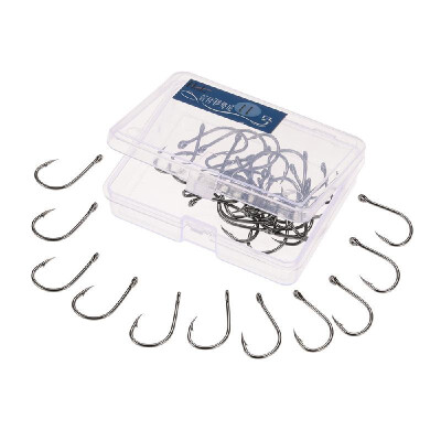 

40pcs Strong Carbon Steel Sharpened Jigging Fish Hook Fishhook Jig Big Fishing Hooks Saltwater Bait holder Baitholder with Barb an