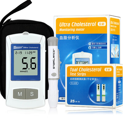 

Aike total cholesterol test strip dry chemical method 25 tablets 25 blood collection needles