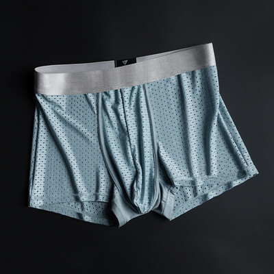 

Tailored Mens New Style Silver Lon Antibacterial Ice Silk Underwear Breathable Underwear