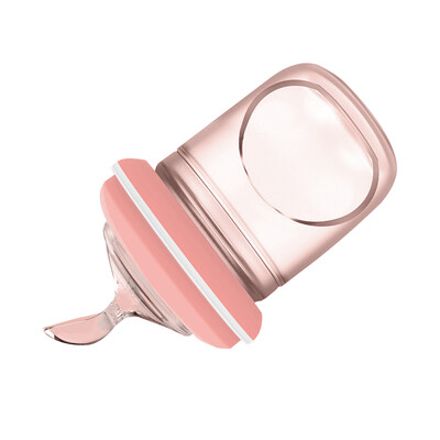 

Gb good childrens tableware silicone soft spoon baby food supplement spoon milk feeding spoon pink