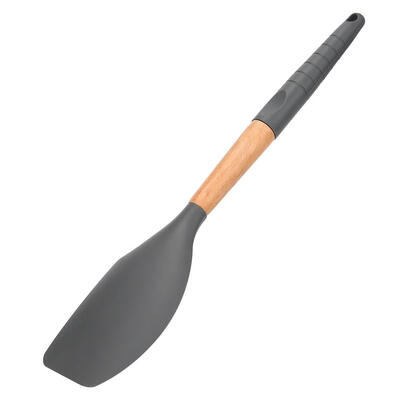 

Silicone Kitchenware Spatula Colander Spoon Butter Scraper wBeech Handle