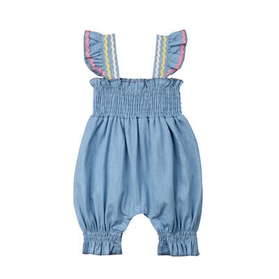

Baby Girls Long Romper Bodysuit Jumpsuit Ruffle Summer Clothes Outfits 0-18M